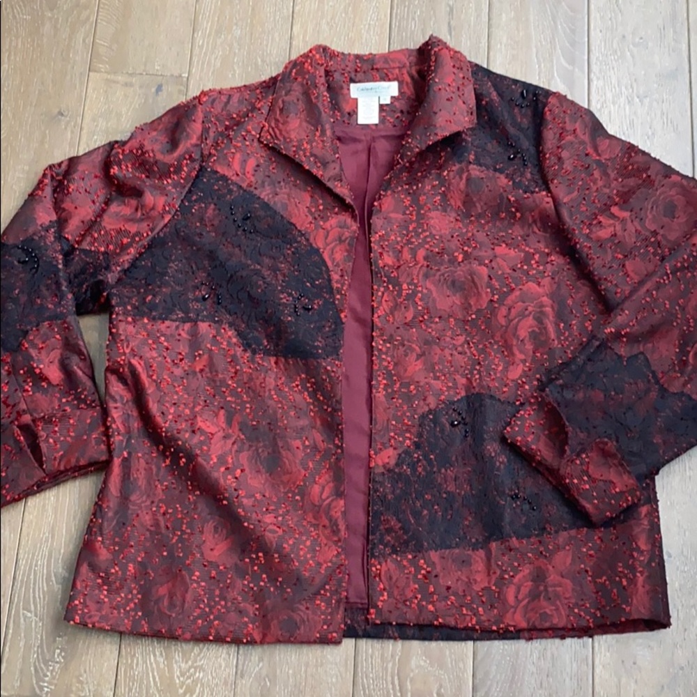 Coldwater Creek Festive Open Blazer